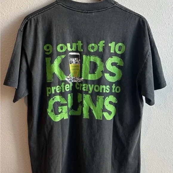 Vintage 1992 Pearl Jam Tee XL Choices 9/10 Kids Prefer Crayons to Guns